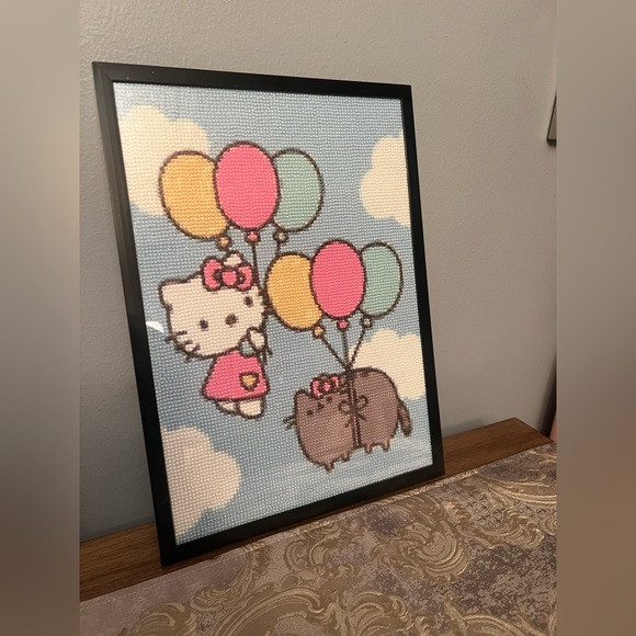 Hello Kitty x Pusheen Diamond Art Framed Picture - Picture 3 of 4
